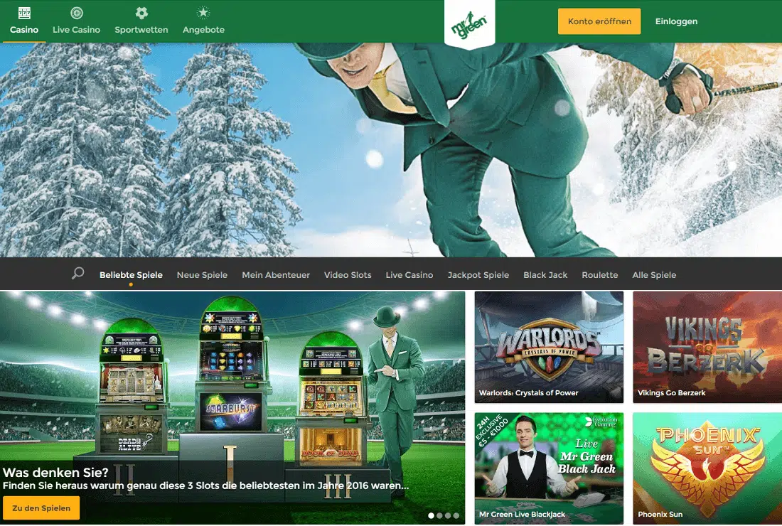 Mr Green Merkur Casino