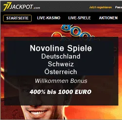 77 Jackpot die Novoline Deutschland