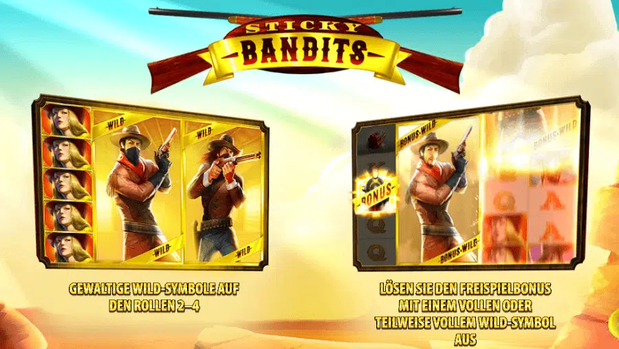 Sticky Bandits Slot kostenlos spielen