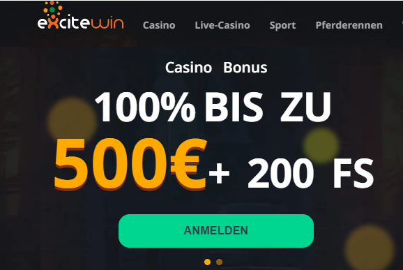 Excitewin Casino Bonus