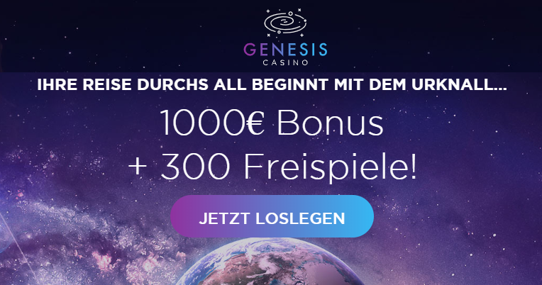 Genesis Casino 300 Freispiele Bonus