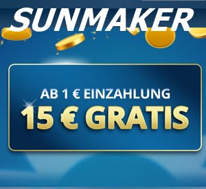 Sunmaker 15€ Gratis 