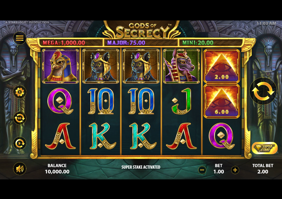 Gods of Secrecy Stakelogic Spiel gratis