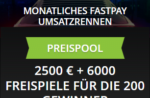 Fastpay monthly tournament