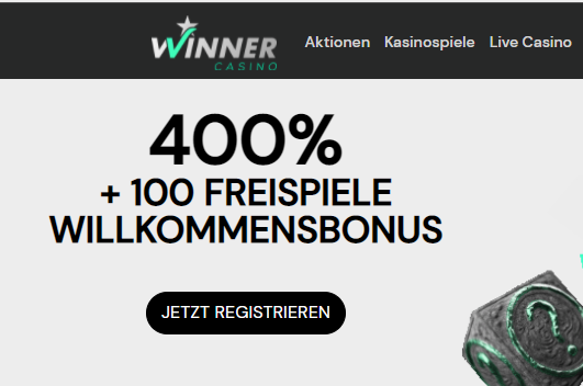 WinnerCasino 400 Prozent Bonus