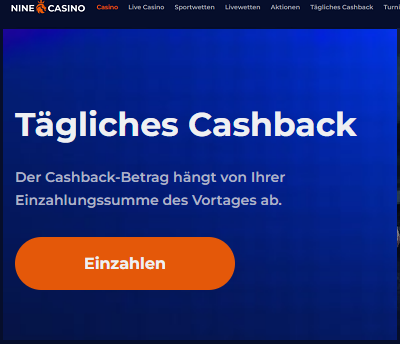 NineCasino Cashback