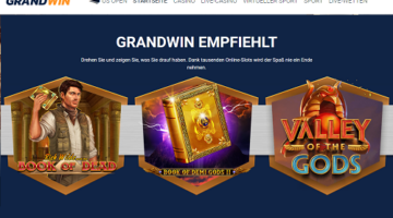 GrandWin is a great online casino even without Novoline